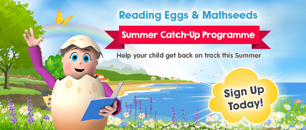 Reading Eggs and Mathseeds Summer Catch-up Programme. Help your child get back on track this Summer. Sign up today!